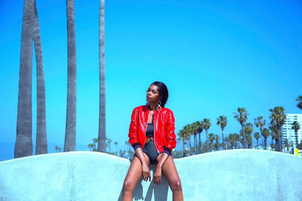 Model Jessica White At Beach With Acacia Swimwear | Stoned Fox